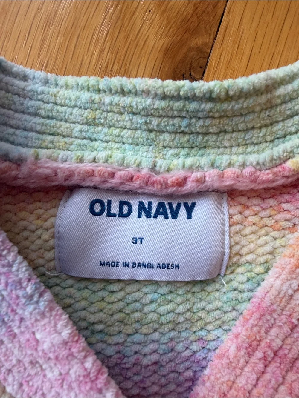 Old Navy Girls Textured Ombre Rainbow Cardigan Size 3T - C1-326